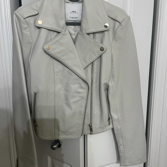Mango leather jacket - Picture 3 of 7